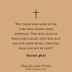 HS® - ISAIAH 40:31 For Strength to Keep Going