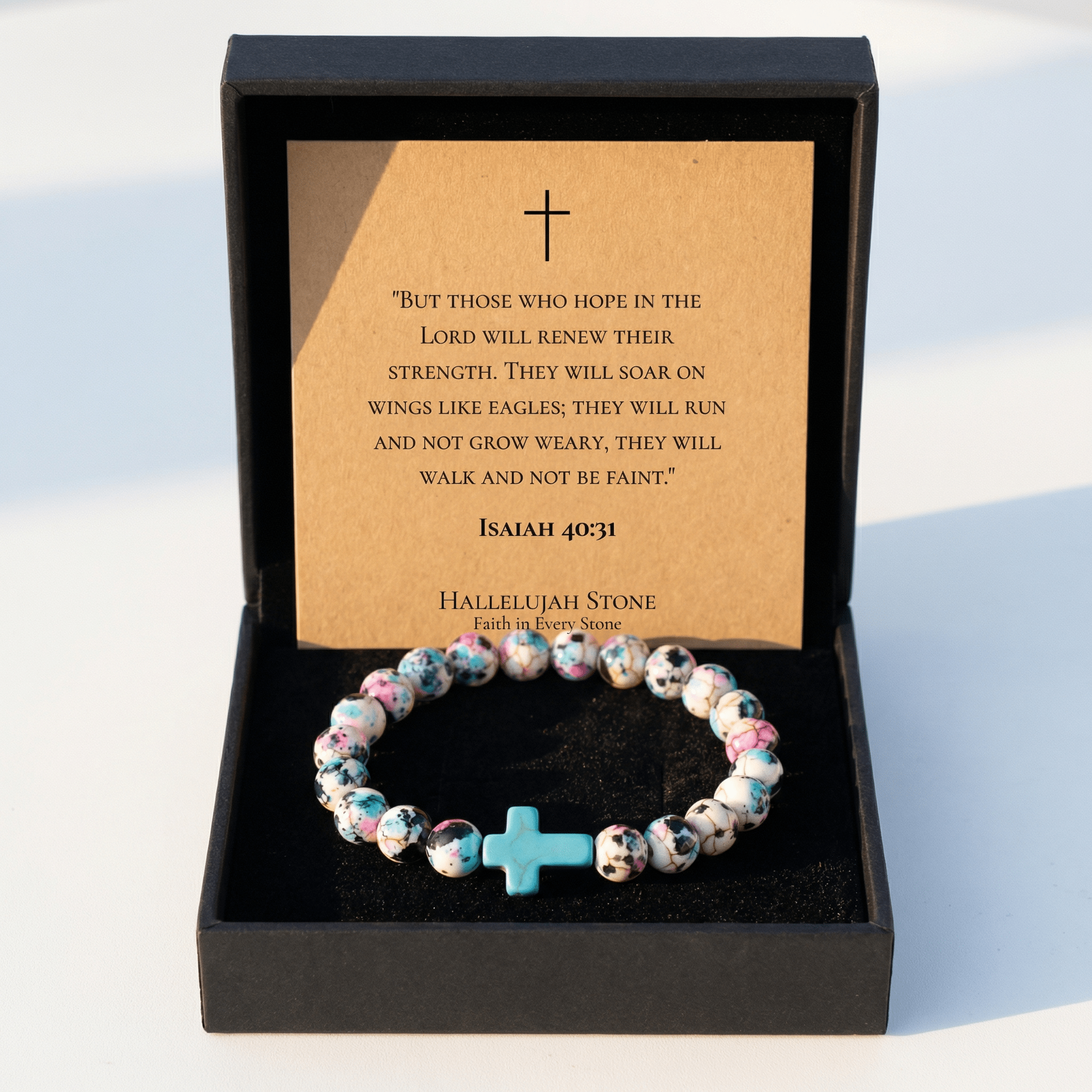 HS® - ISAIAH 40:31 For Strength to Keep Going - Hallelujah Stone Jewelry