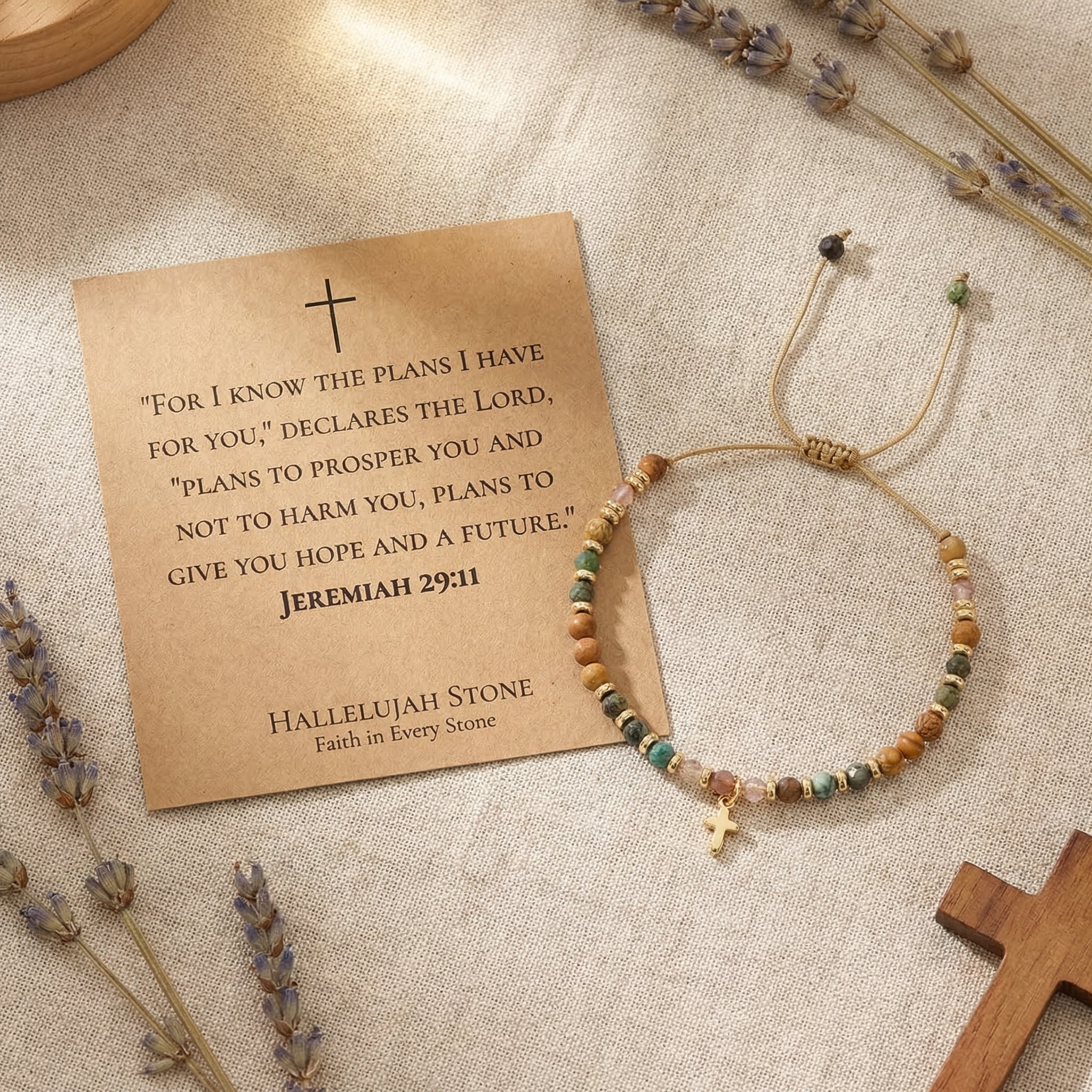 HS® - JEREMIAH 29:11 For Trust in God's Plan - Hallelujah Stone Jewelry